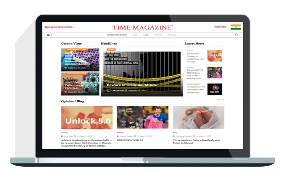 News magazine Website Design Company in Delhi