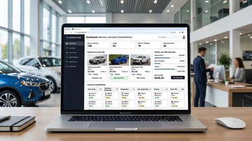 Vehicle Sales, Loan & Insurance Management System