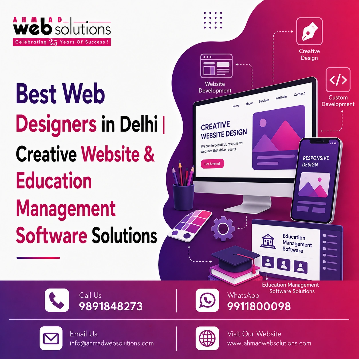 Best Web Designers in Delhi | Creative Website & Education Management ...