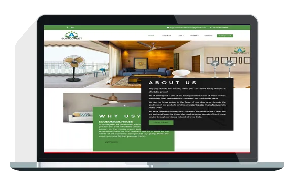 Website Designing Delhi for appliances